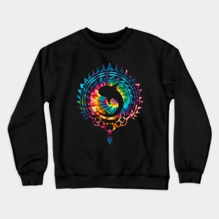 Whale shark Rainbow Tie Dye Pattern Crewneck Sweatshirt